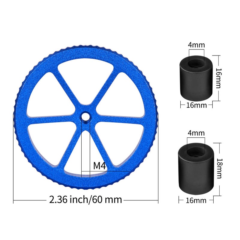 Sovol Upgraded 4pcs Aluminum Hand Twist Leveling Nut & 8pcs Heatbed Silicone Leveling Column Mounts for SV01/SV02/SV03/SV04, Ender 3/3 Pro/3 V2, Ender 5/5 Plus/5 Pro, CR-10, CR10S/10S Pro 3D Printer - Image 5